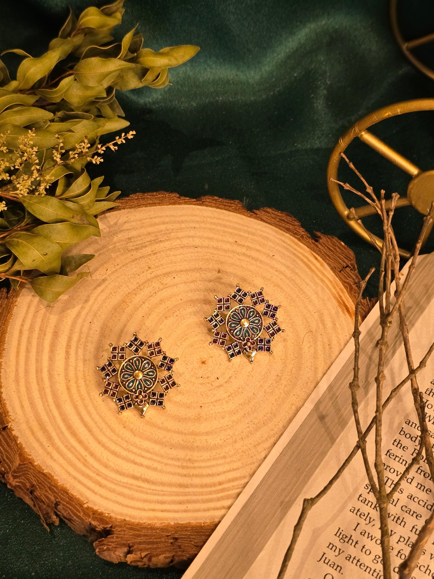 Royal Prism Studs Earrings Jewellery - 0013