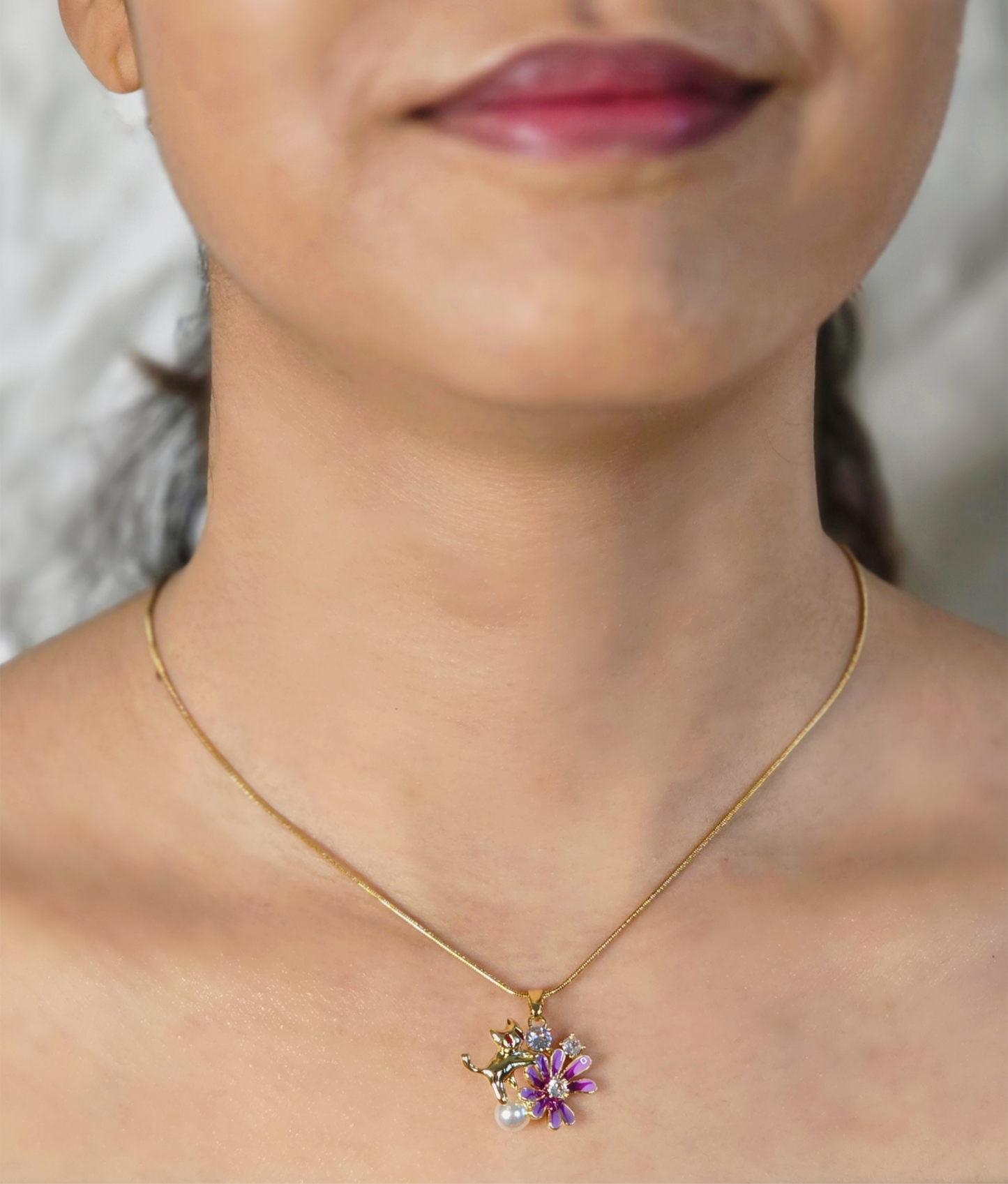 Blossom Purr Necklace Jewellery - 0166