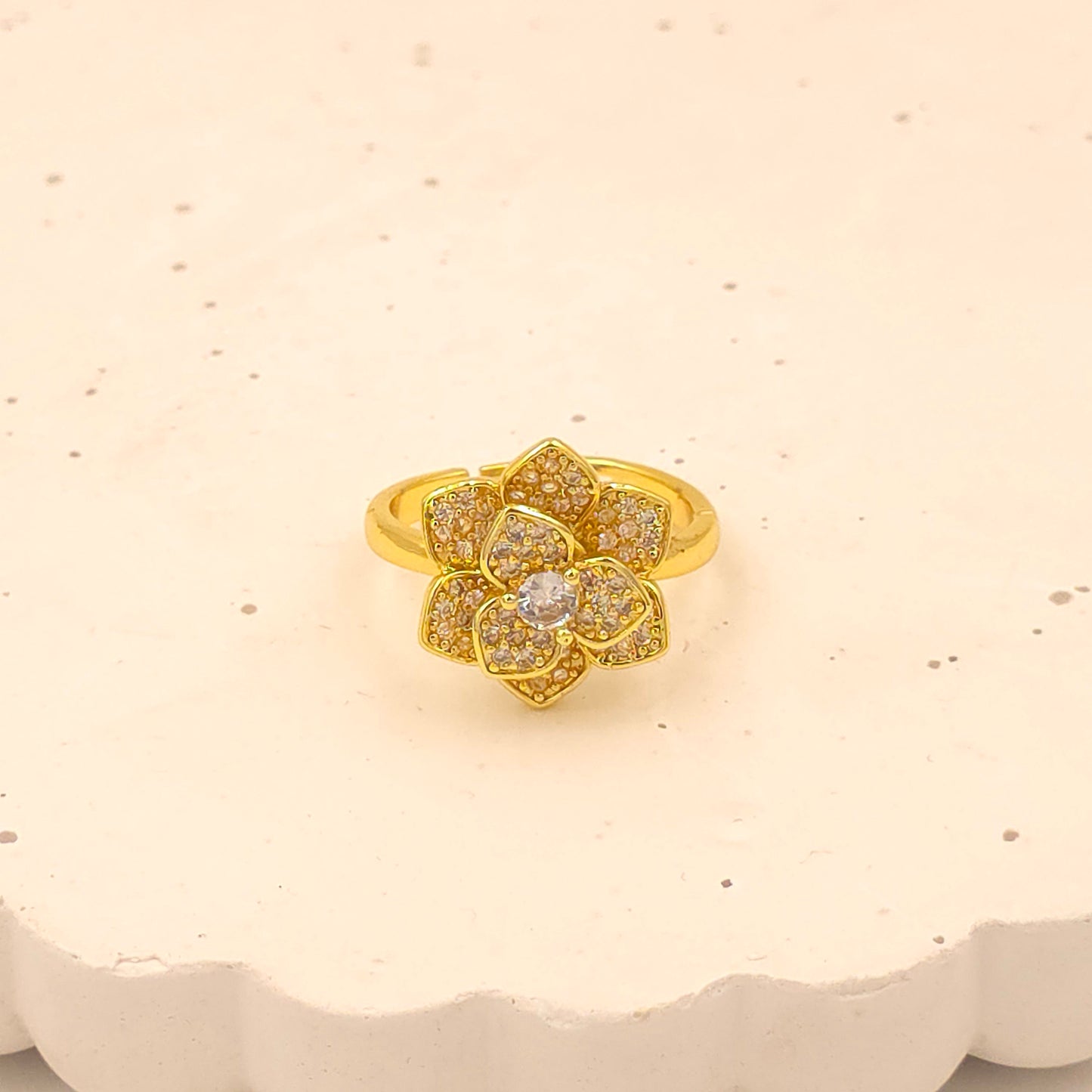 AR005 - Radiant Lotus Spinning Ring