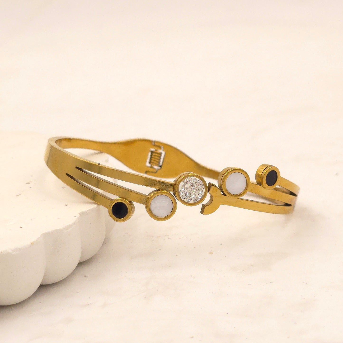 BR027 - Modern Mosaic Orbit Bracelet