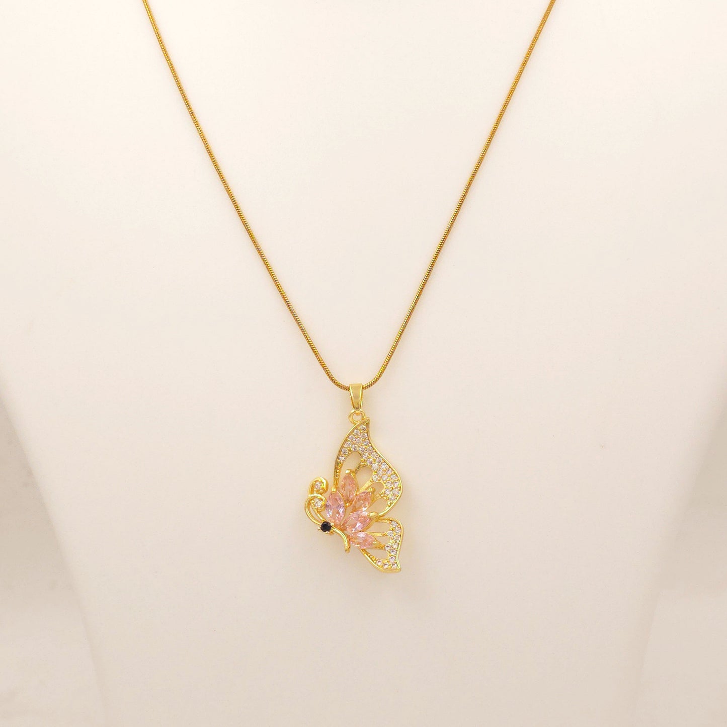PN012 - Blush Papillion Necklace