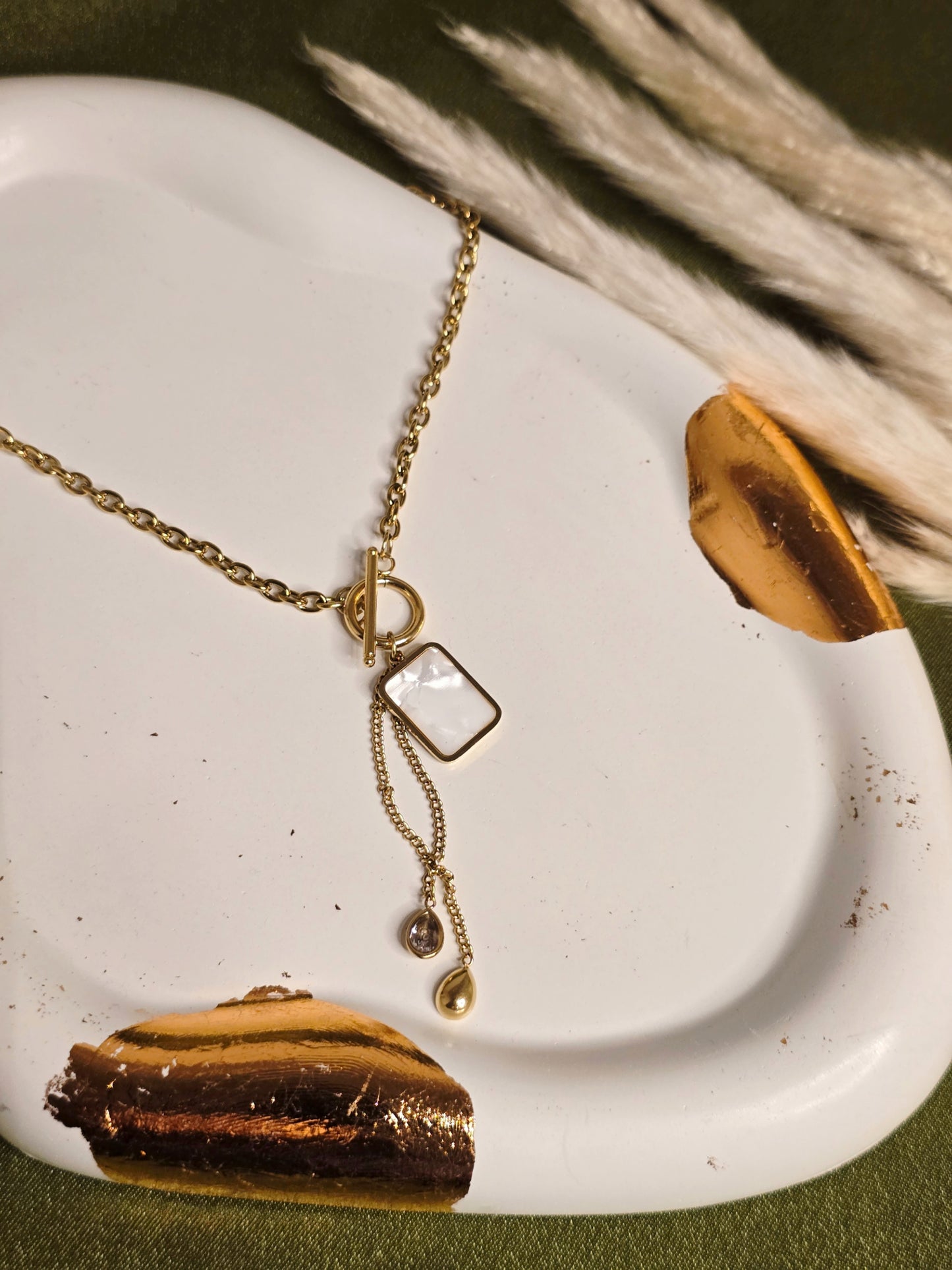 Frosted Bar Necklace Jewellery - 0066