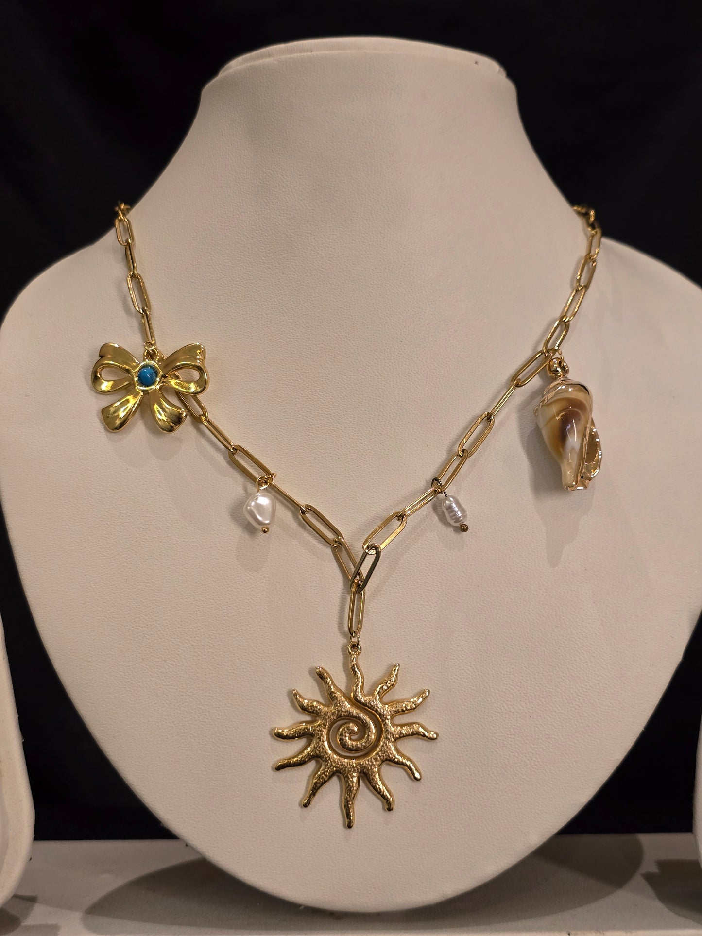 Solar Tide Charm Necklace Jewellery - 0111