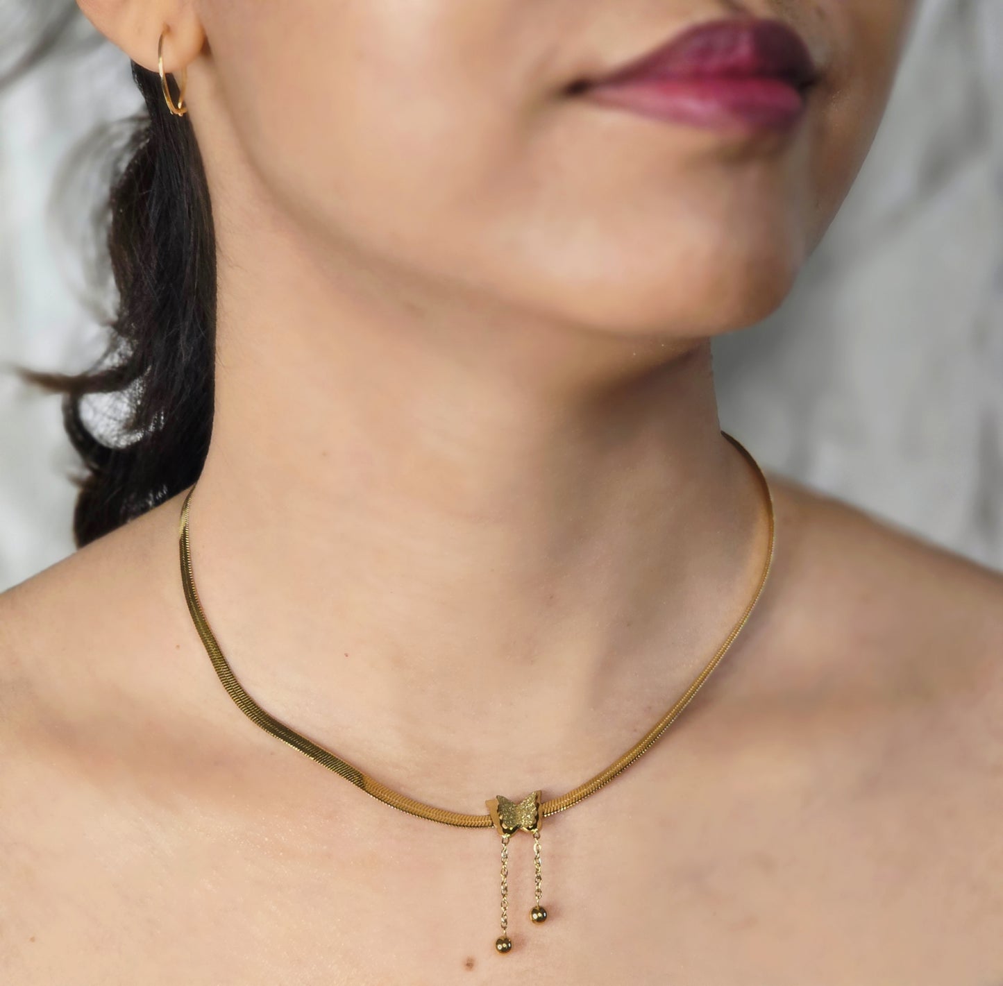 Flutter Drop Necklace Jewellery - 0165