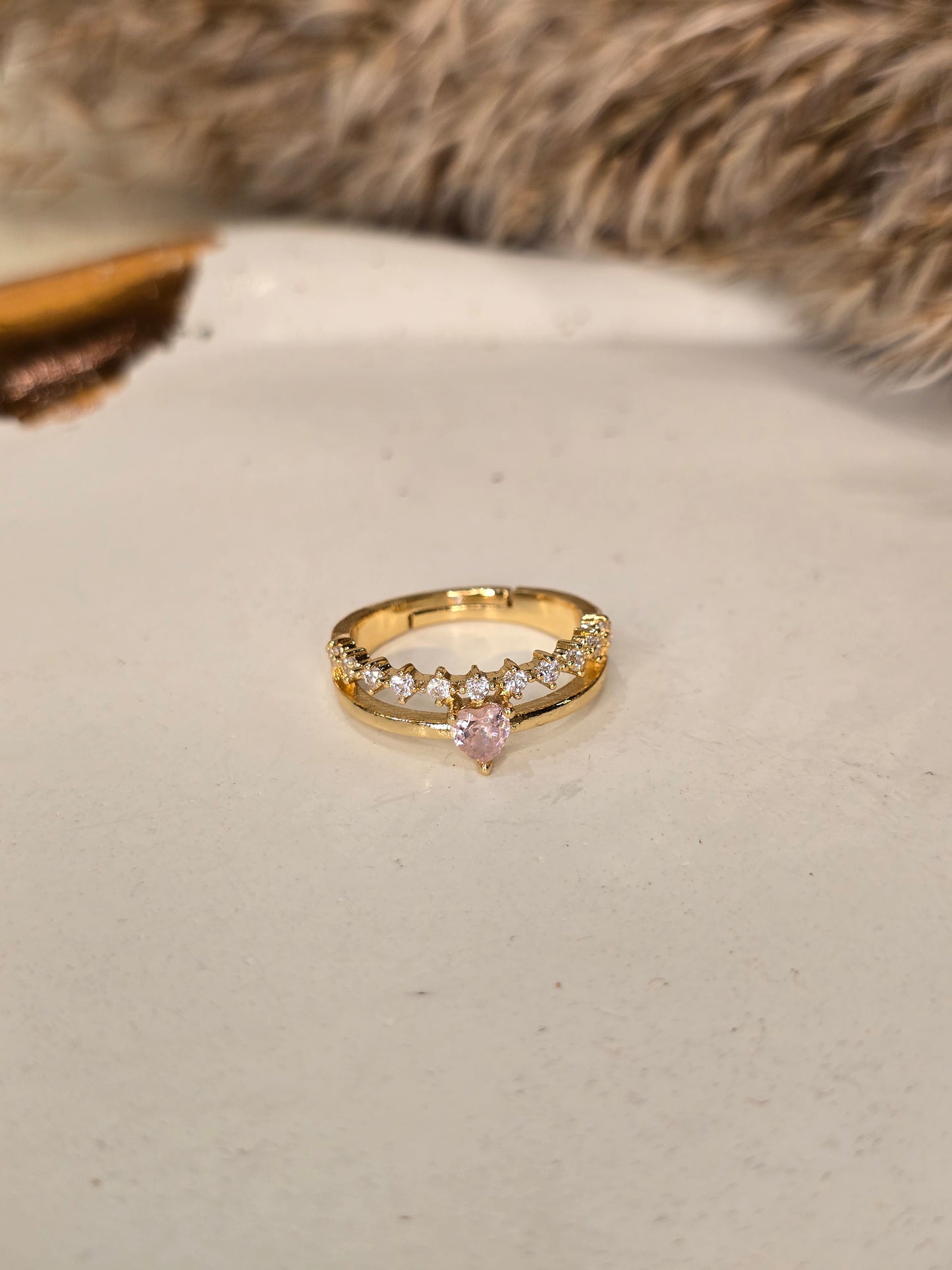 Rose Heart Ring Jewellery - 0144