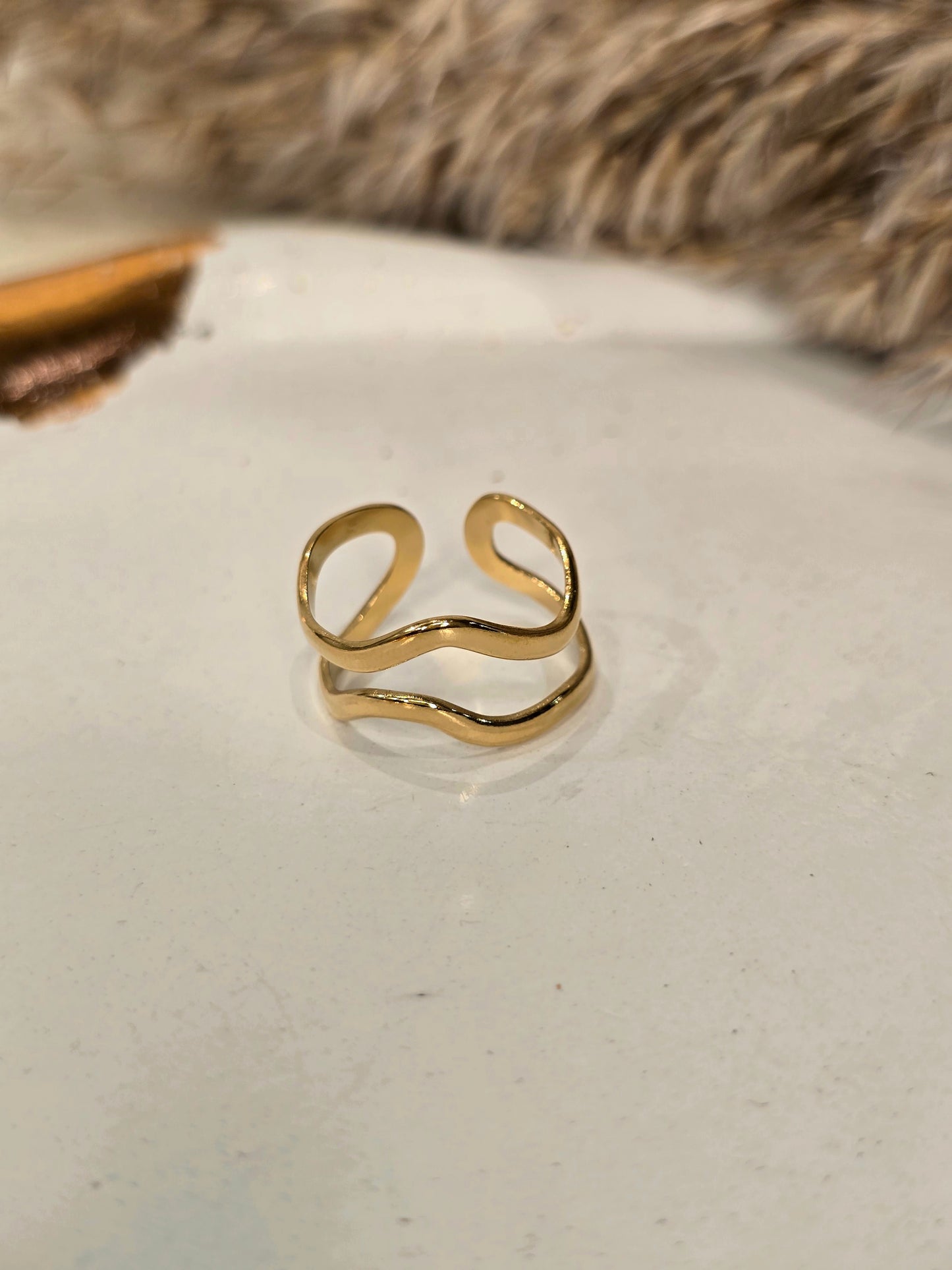 Dual Curve Ring Jewellery - 0154
