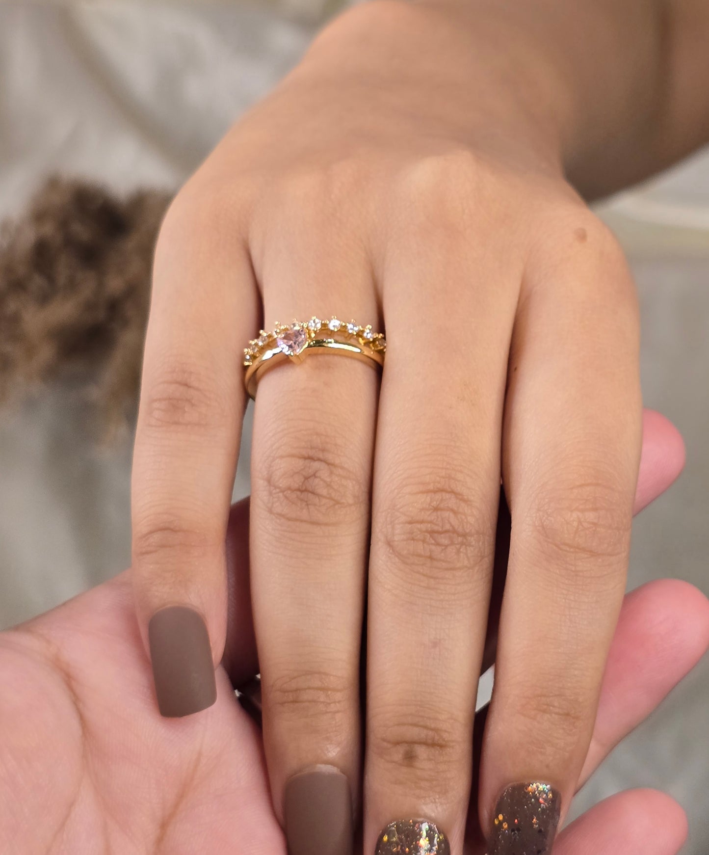 Rose Heart Ring Jewellery - 0144