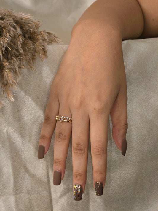 Rose Heart Ring Jewellery - 0144