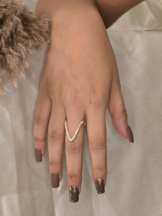 Vogue V Ring Jewellery - 0075