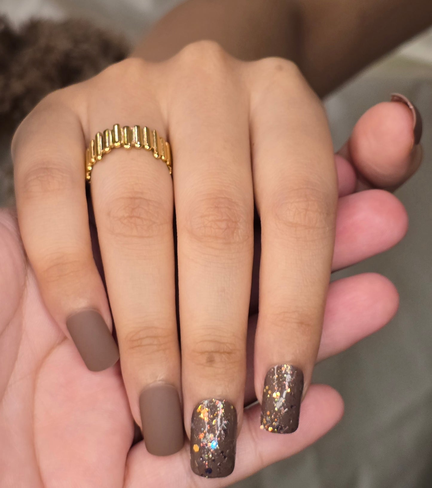 Golden Pulse Ring Jewellery - 0156