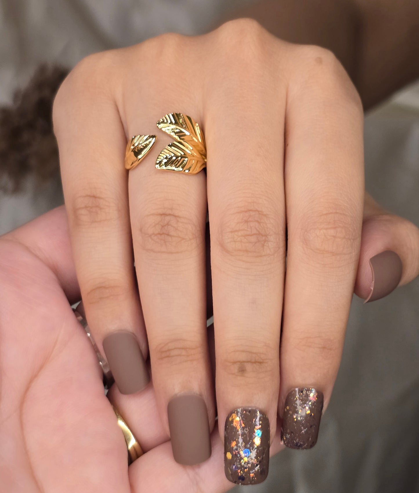 Leafy Cuts Ring Jewellery - 0078