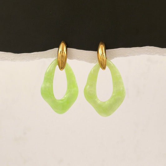 AE002 - Jade Drop Earrings