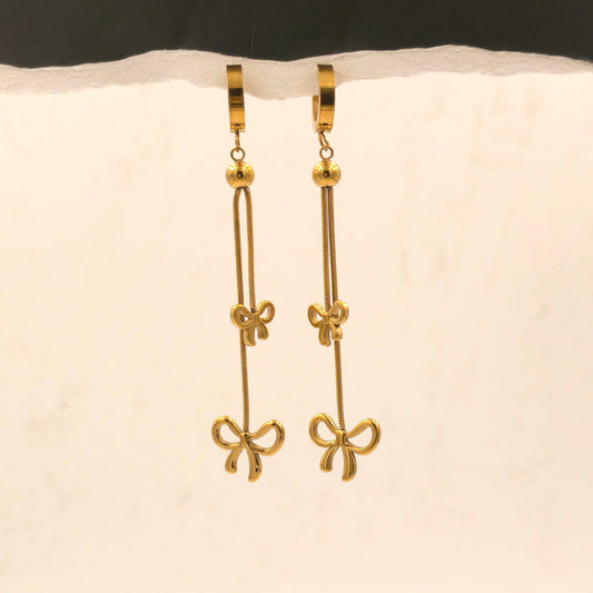 AE023 - Bow Drop Earrings