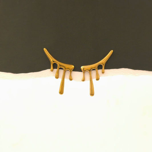 AE025 - Molten Gold Earrings