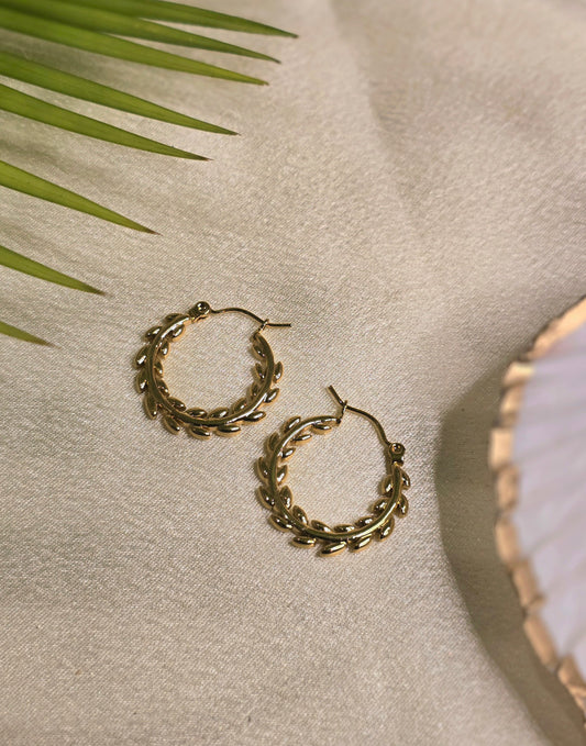 Vine Hoop Earring Jewellery - 0035