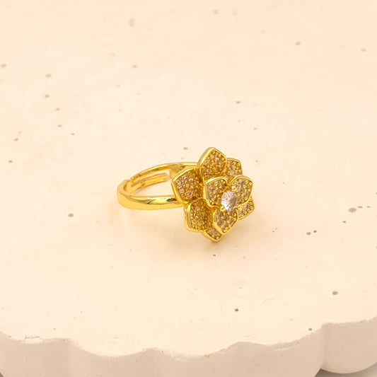 AR005 - Radiant Lotus Spinning Ring