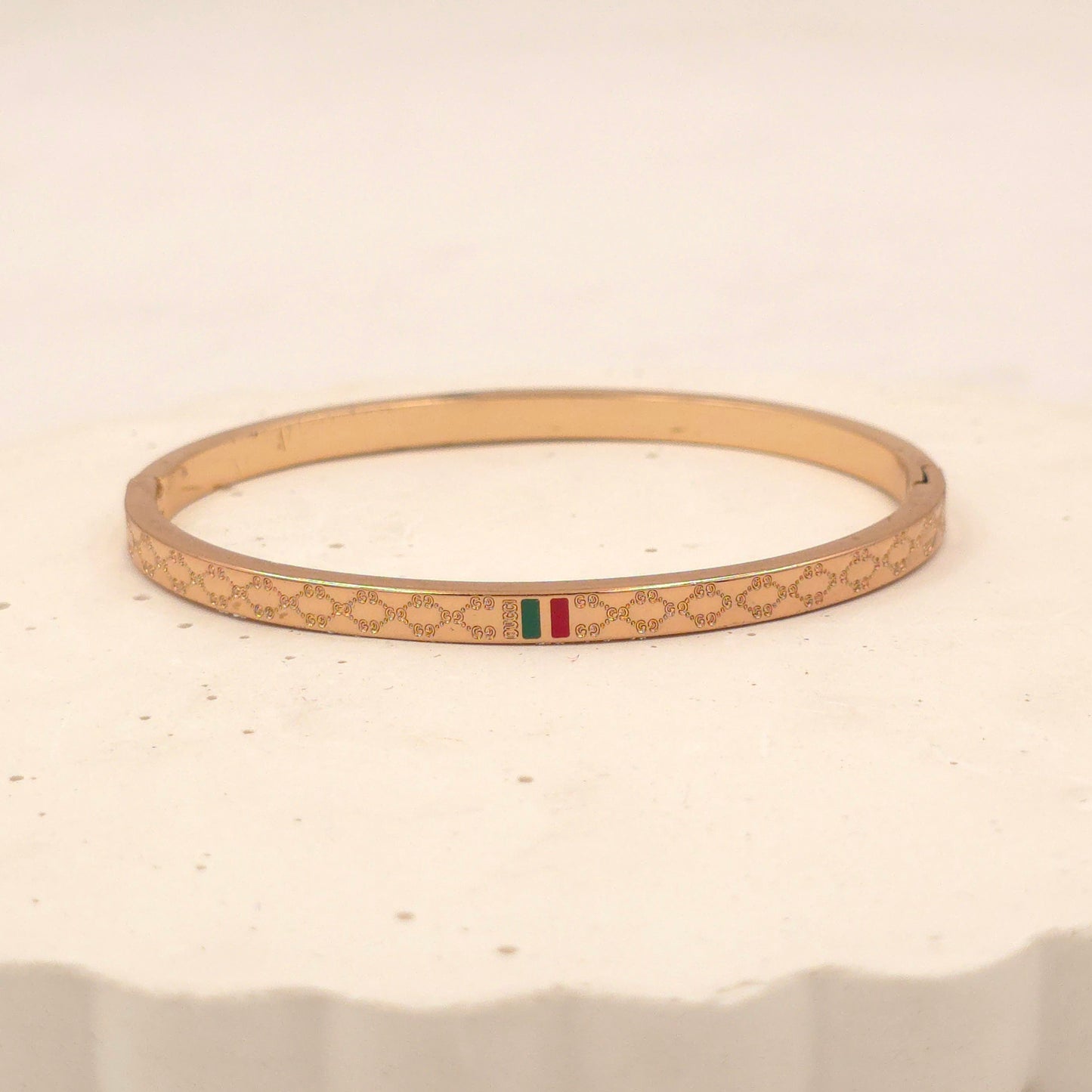 BR004 - Luxe Patterned Rose-Gold Bracelet