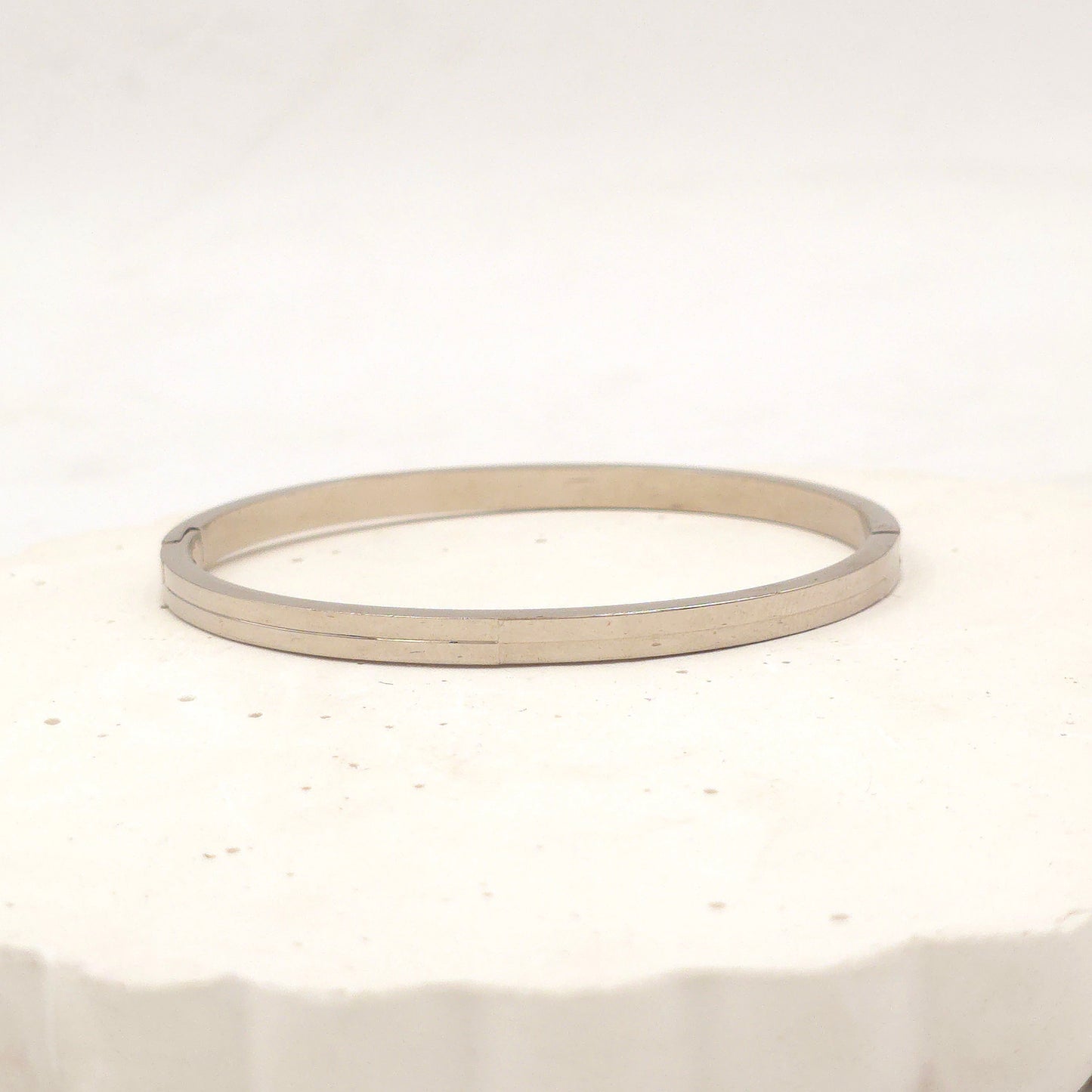 BR023 - Linear Minimalist Silver Bracelet