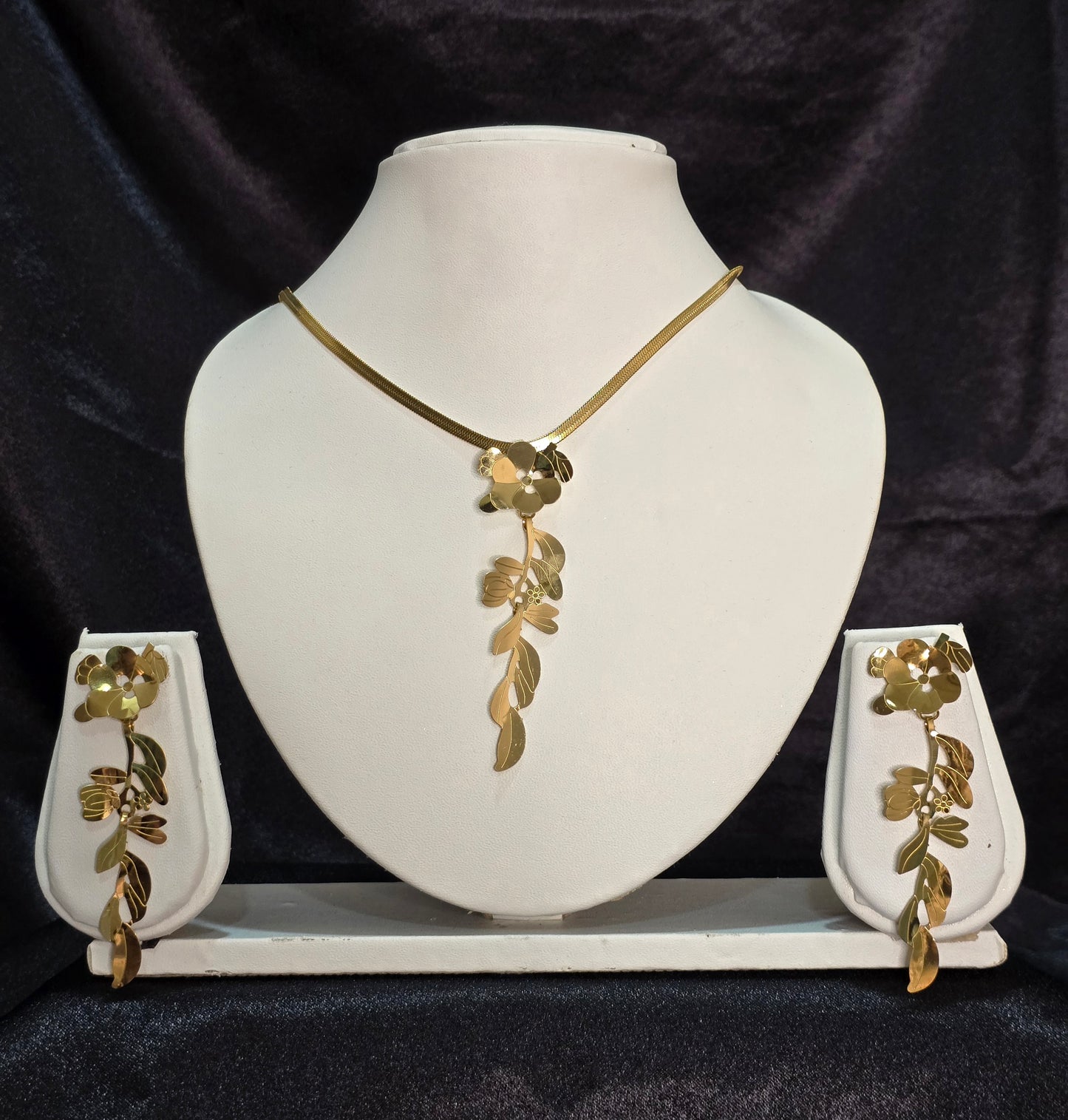 Olive Rain Necklace Set Jewellery - 0097