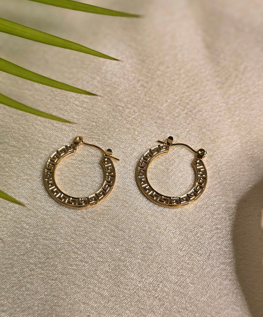 Mandala Hoops Earring Jewellery - 0031