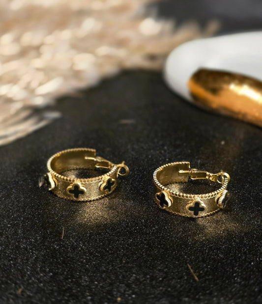 Raven Hoop Earrings Jewellery - 0049