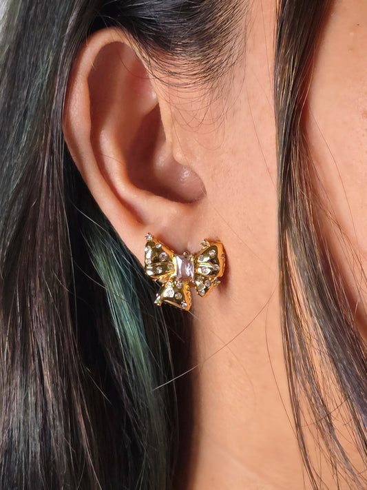 Jewel Bow Earring Jewellery - 0037