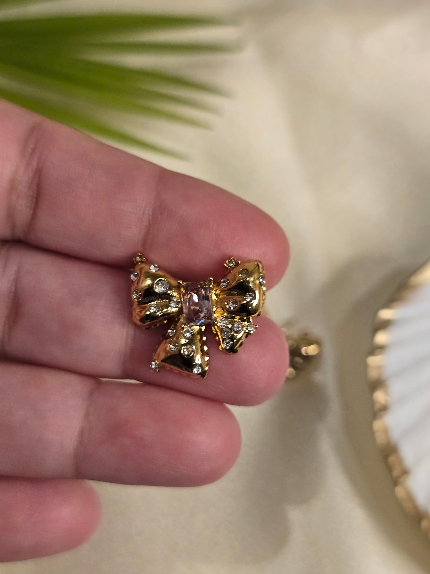 Jewel Bow Earring Jewellery - 0037