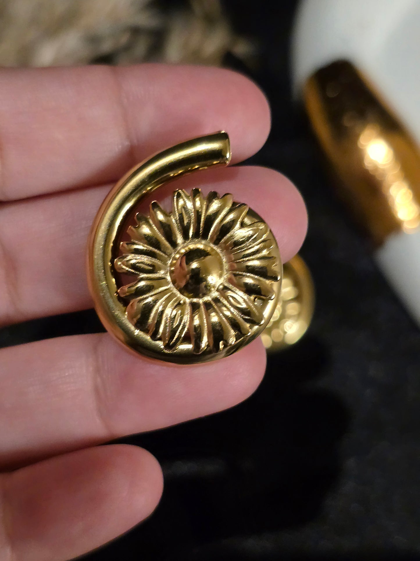 Dahlia Bloom Earring Jewellery - 0059