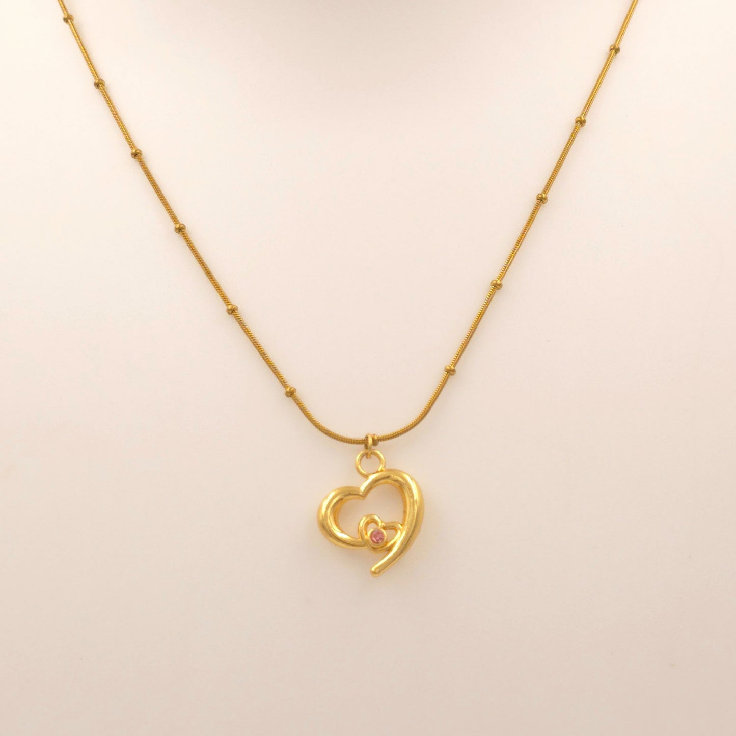 PN004 - Rose Heartbeat Necklace