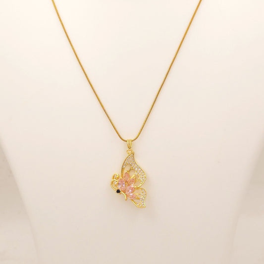 PN012 - Blush Papillion Necklace