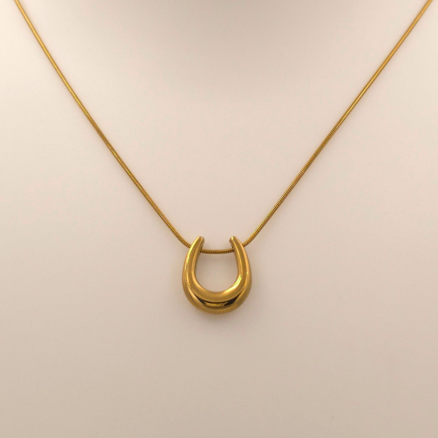 PN014 - Golden Horseshoe Necklace