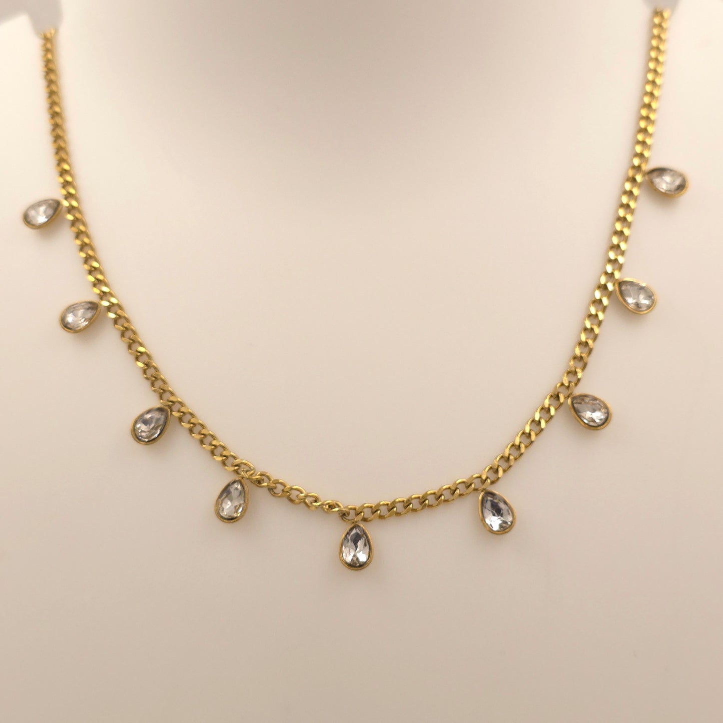 PN025 - Prism Rainfall Charm Necklace
