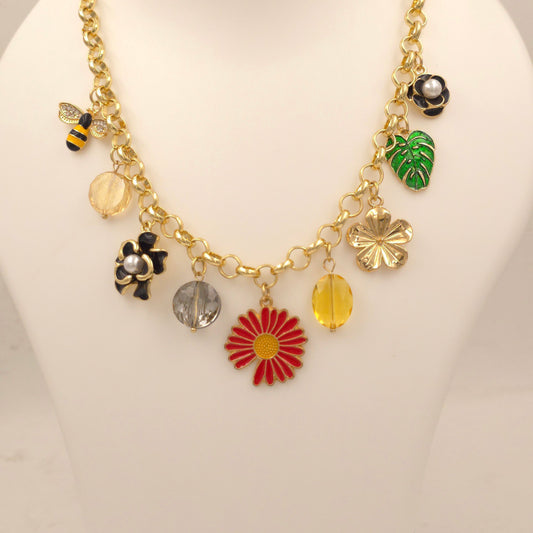 PN035 - Enchanted Forest Charms Necklace