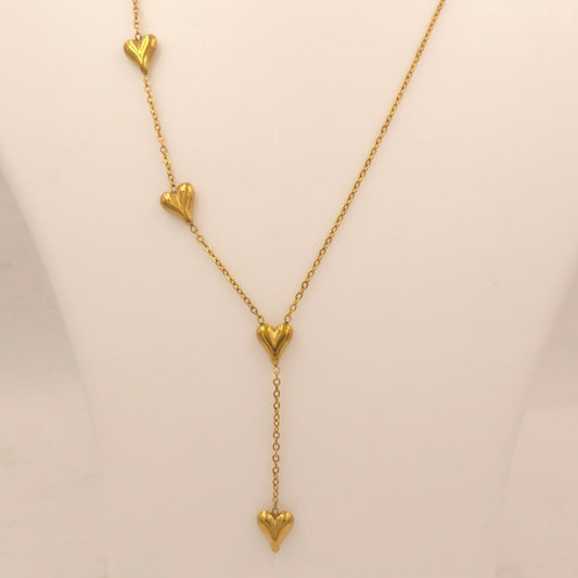 PN045 - Quad Hearts Necklace