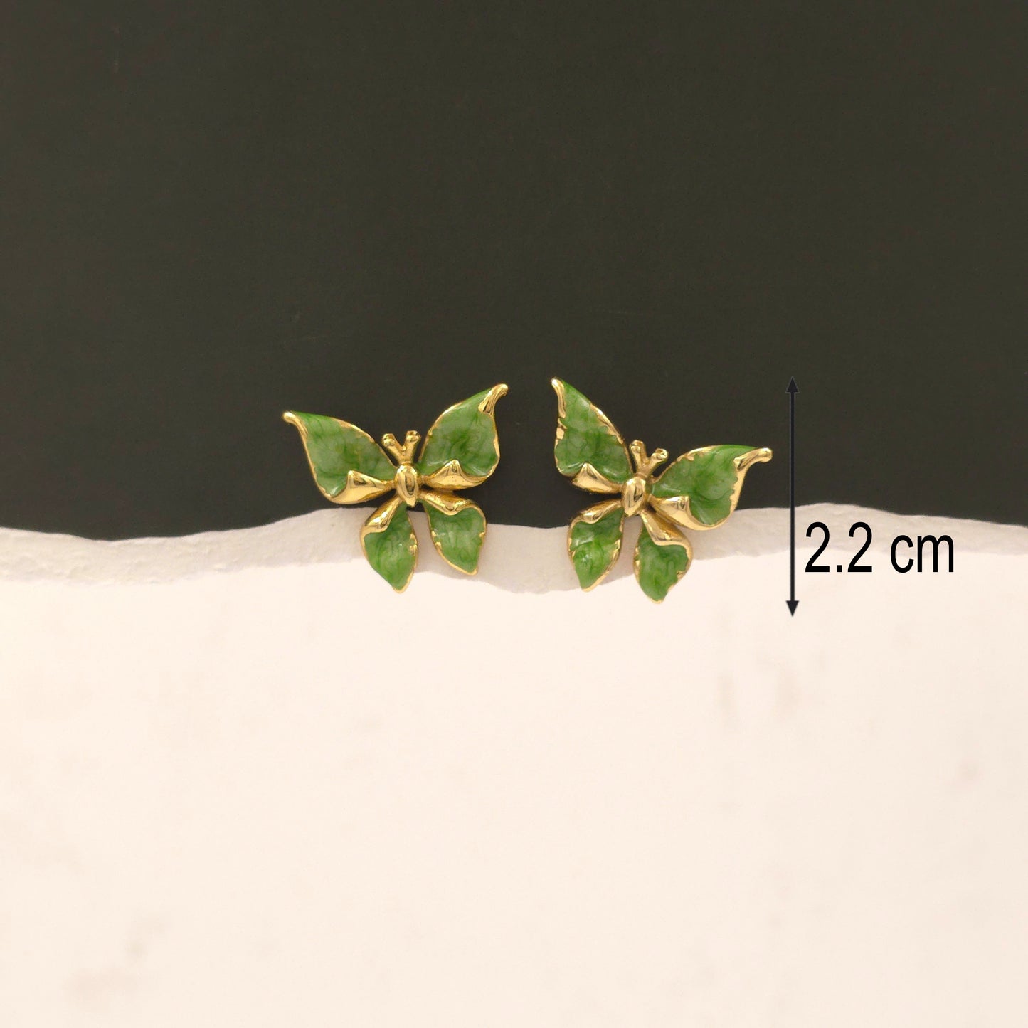 AE021 - Jade Wings Earrings