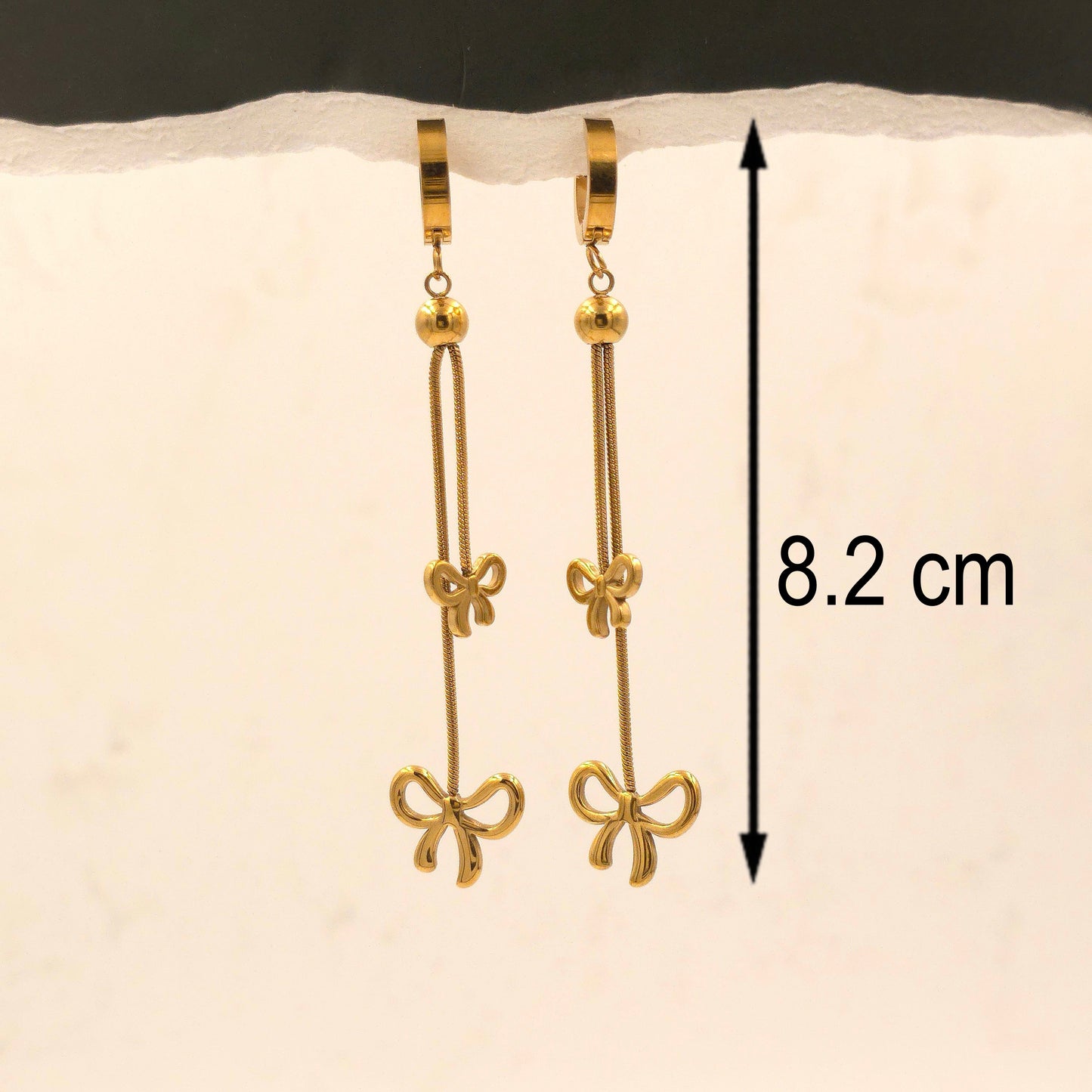 AE023 - Bow Drop Earrings