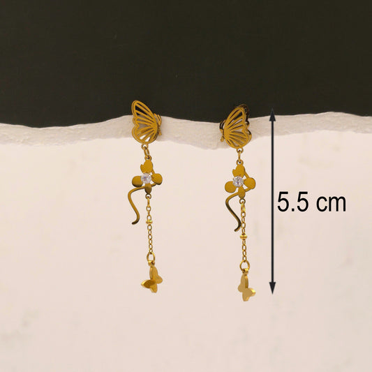 AE003 - Flutter Chain Earrings