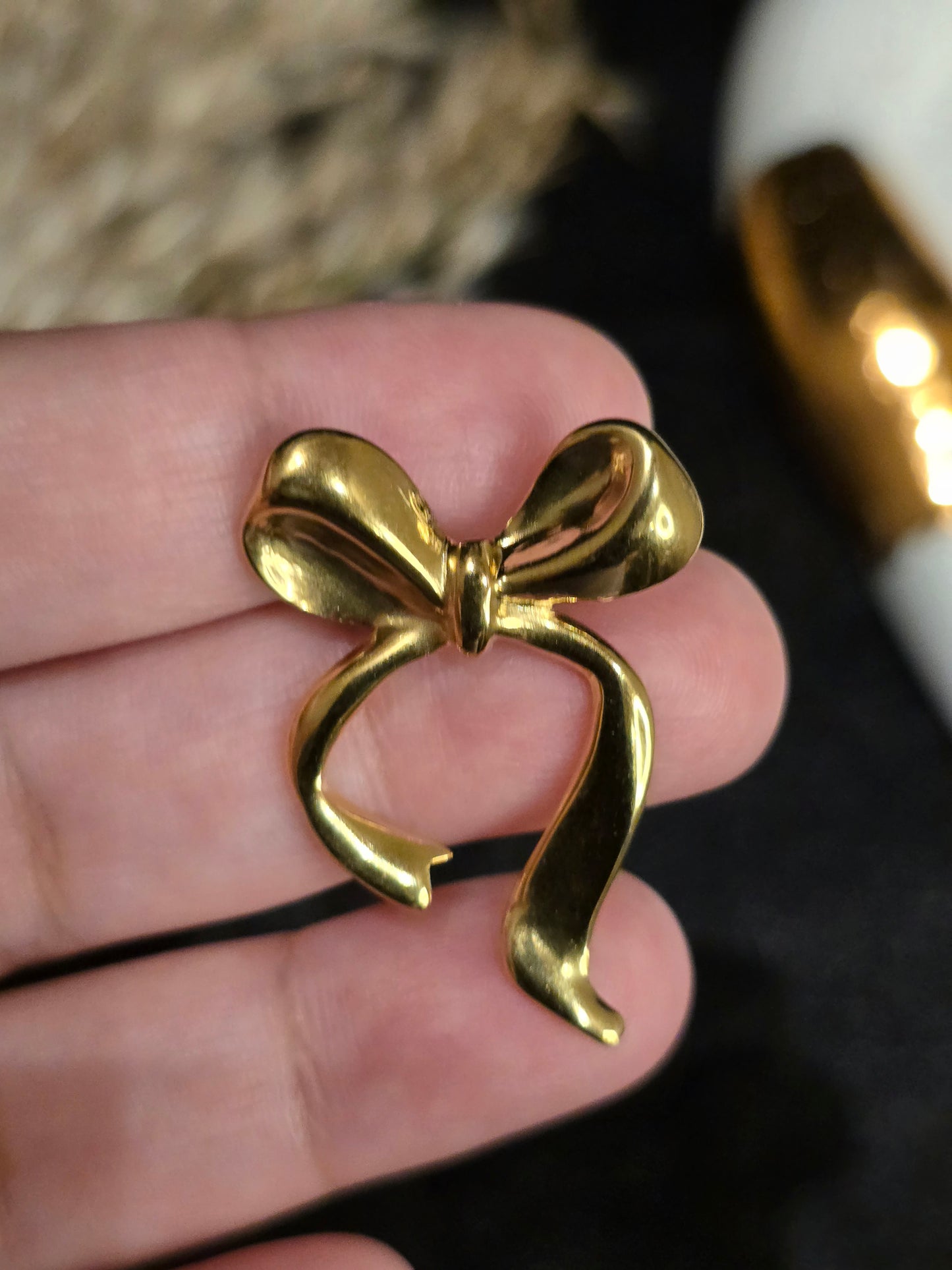 Ribbon Drop Earrings Jewellery - 0047