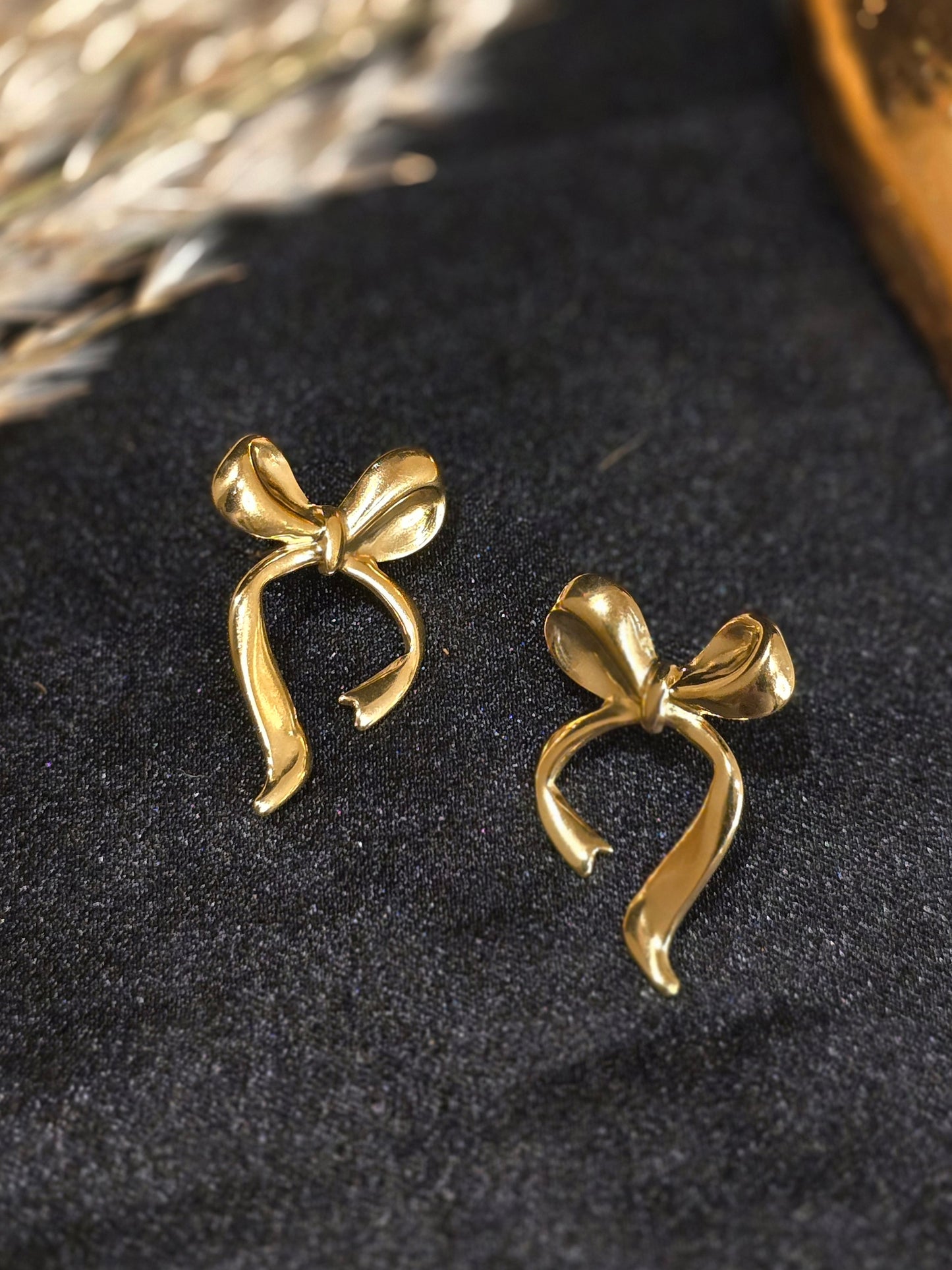 Ribbon Drop Earrings Jewellery - 0047