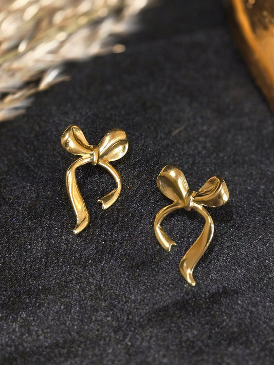 Ribbon Drop Earrings Jewellery - 0047