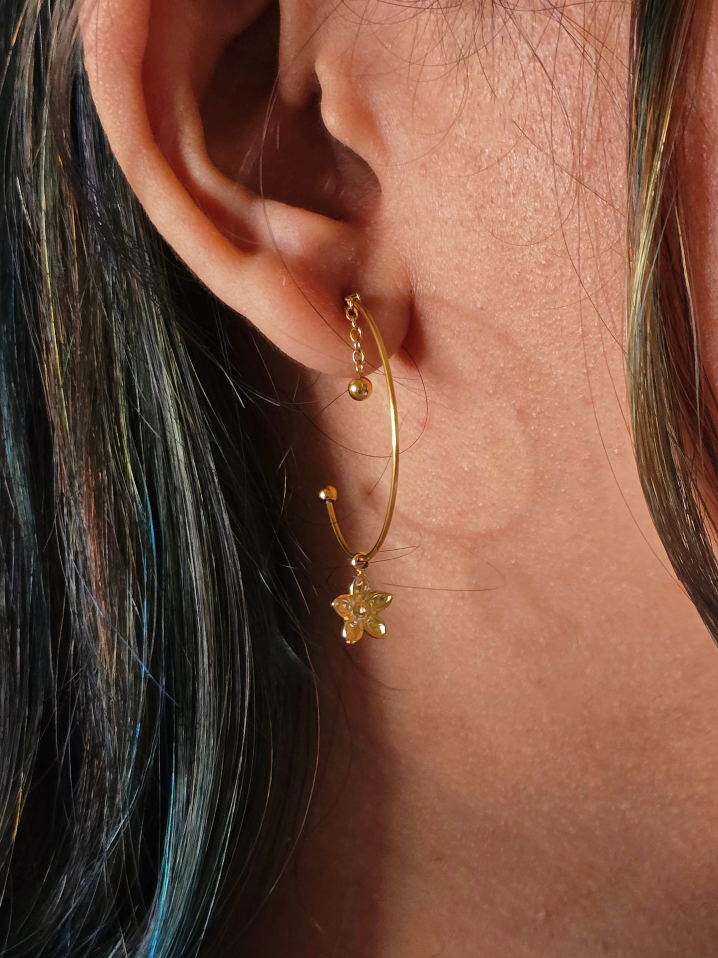 Florette Hoop Earrings Jewellery - 0029