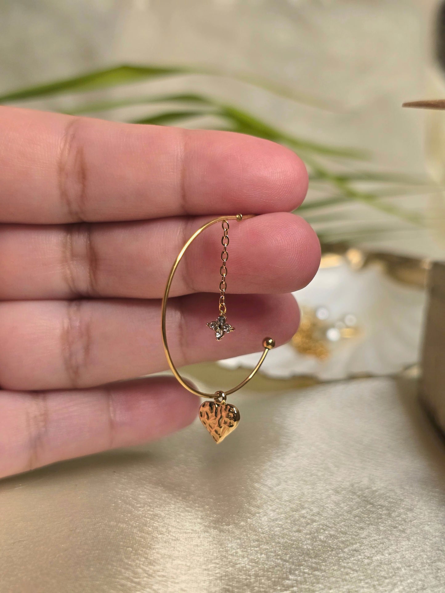 Charm Hoop Earrings Jewellery - 0028