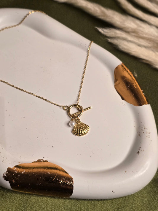 Shell Pearl Necklace Jewellery - 0074