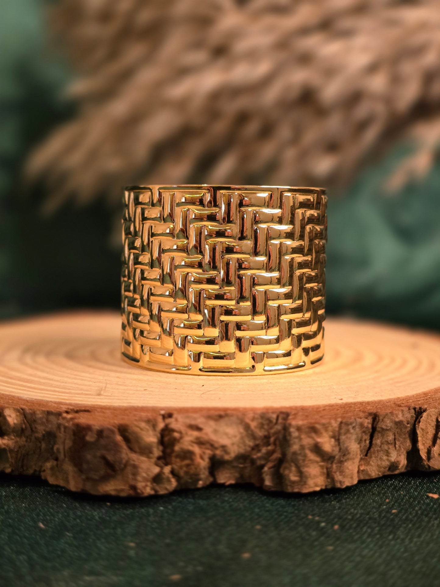 Braided Gold Cuff Jewellery - 0090