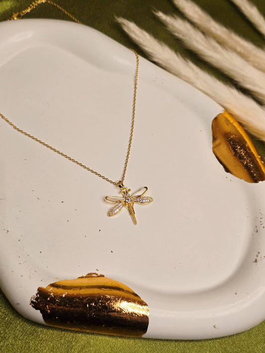 Mystique Dragonfly Necklace Jewellery - 0068