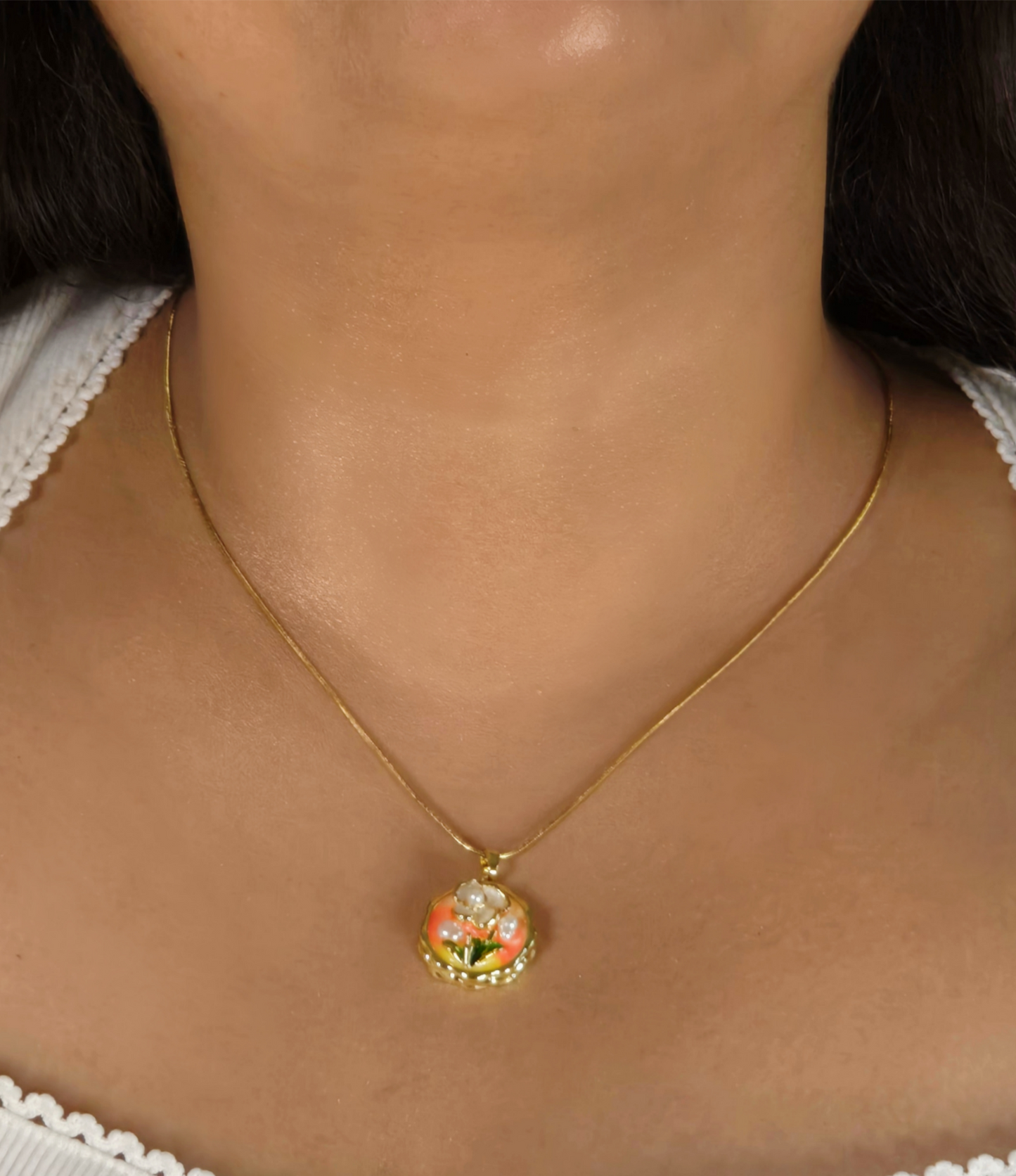 Sunset Blossom Necklace Jewellery - 0061