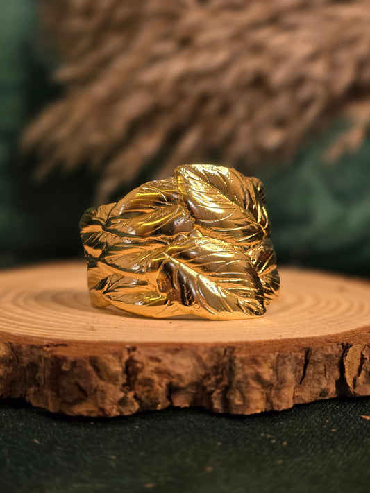 Whispering Leaf Cuff Jewellery - 0094