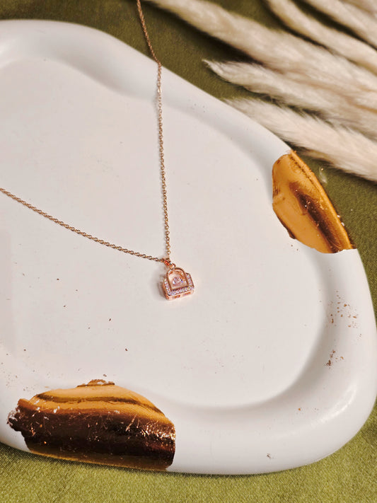 Heart Lock Necklace Jewellery - 0073
